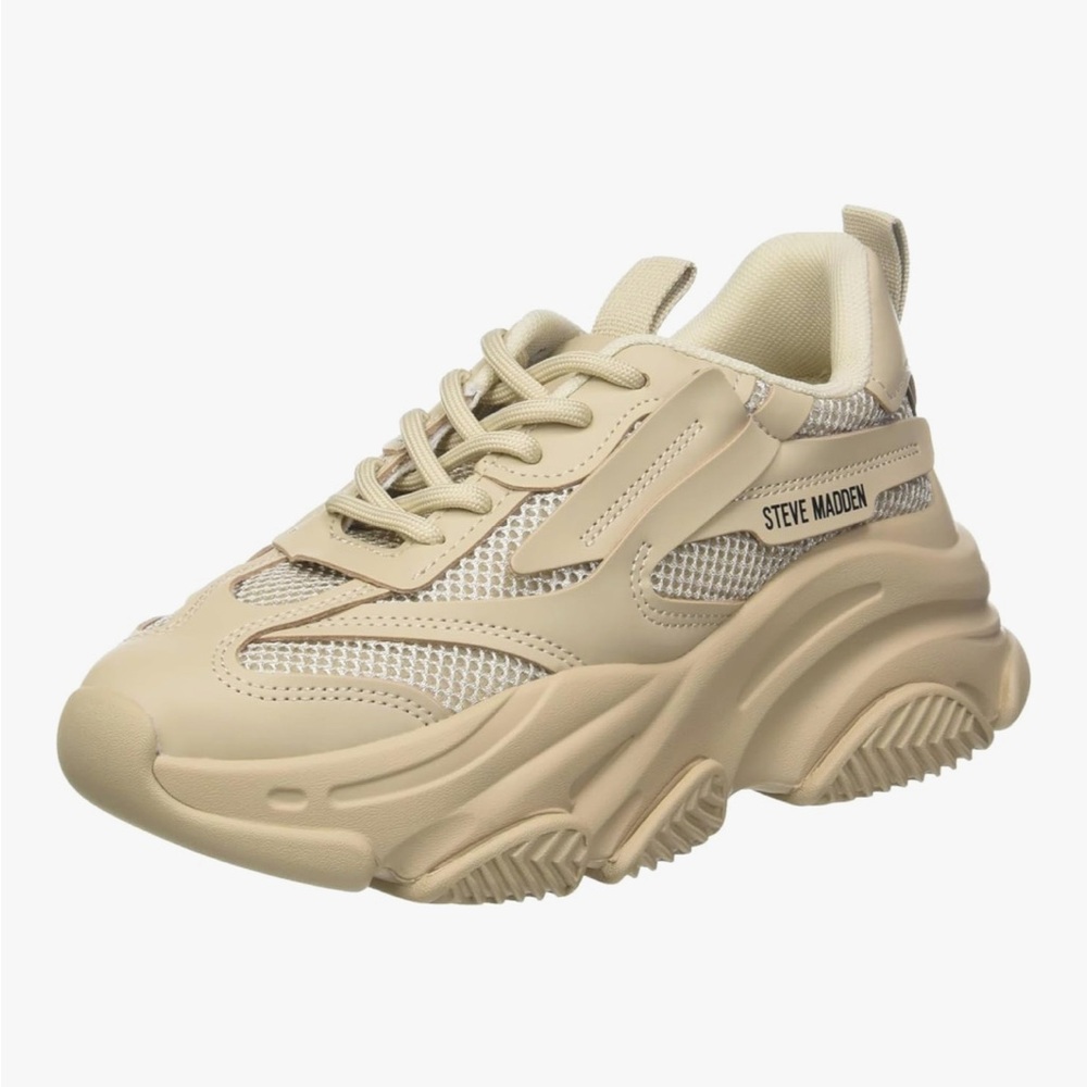 Steve Madden Women's Cream Chunky Sneakers